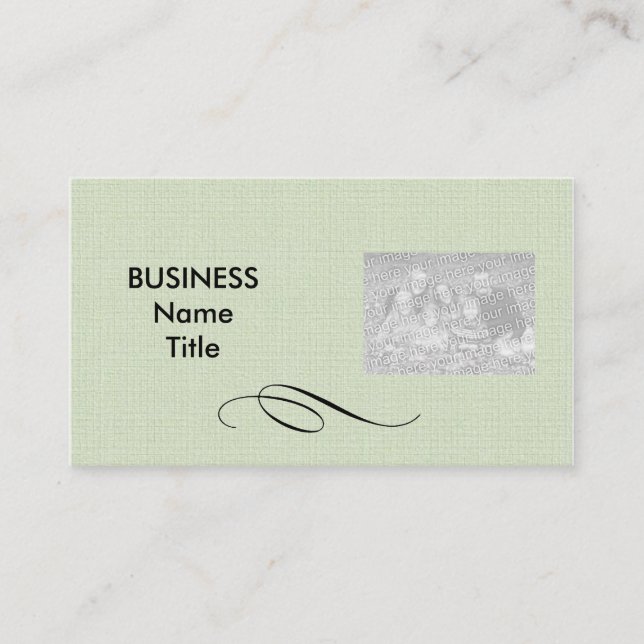Designer Photo Business Card Template (Front)