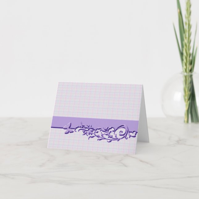 Designer Purple Note Cards (Front)