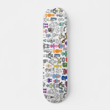 Designer Robot Robotics Skateboard Skate Deck FLEX