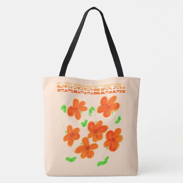 Designer School Tote Bag (Back)