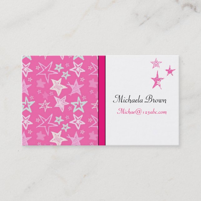 DESIGNER STAR PROFILE CARDS TEMPLATE (Front)