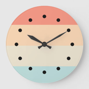 Designer Stripes Pattern Kitchen Wall Decor Clocks