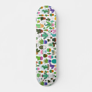 Designer Succulent Plant Cactus Skateboard Deck   