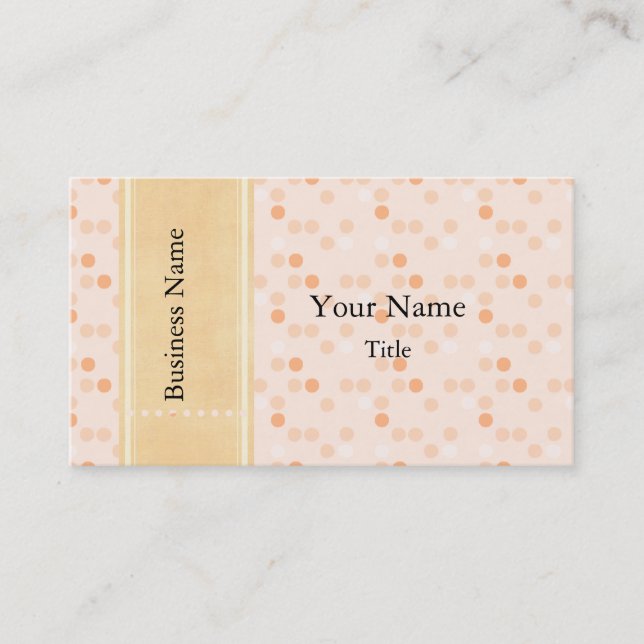 Designer Tangerine Photo Business Card plates (Front)