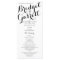 Designer Text Black and White Wedding Program