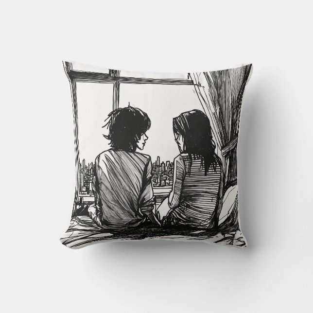 Designer Throw Pillow 16x16 Inch  (Front)