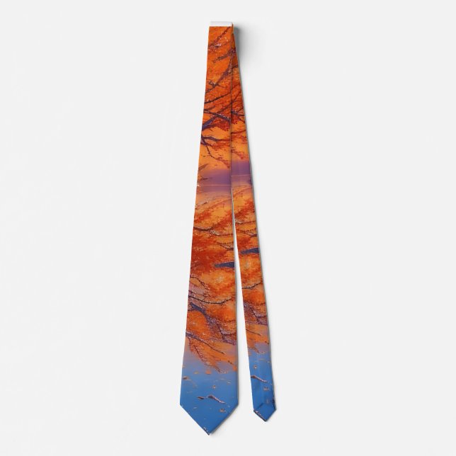 Designer Tie, original designs colourful nature Tie (Front)