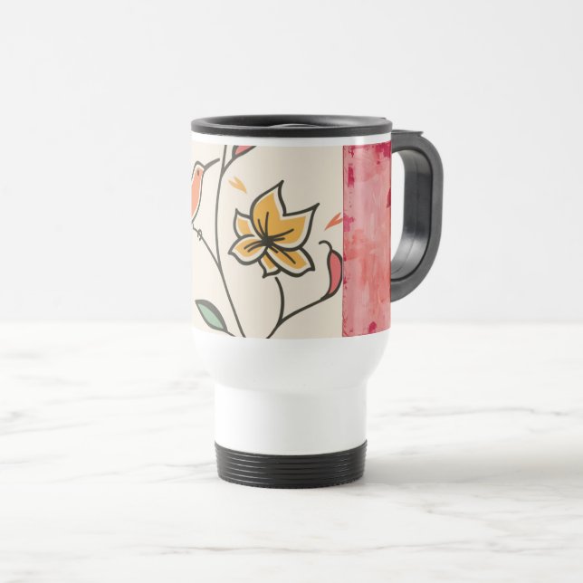 Designer  travel mug (Front Right)