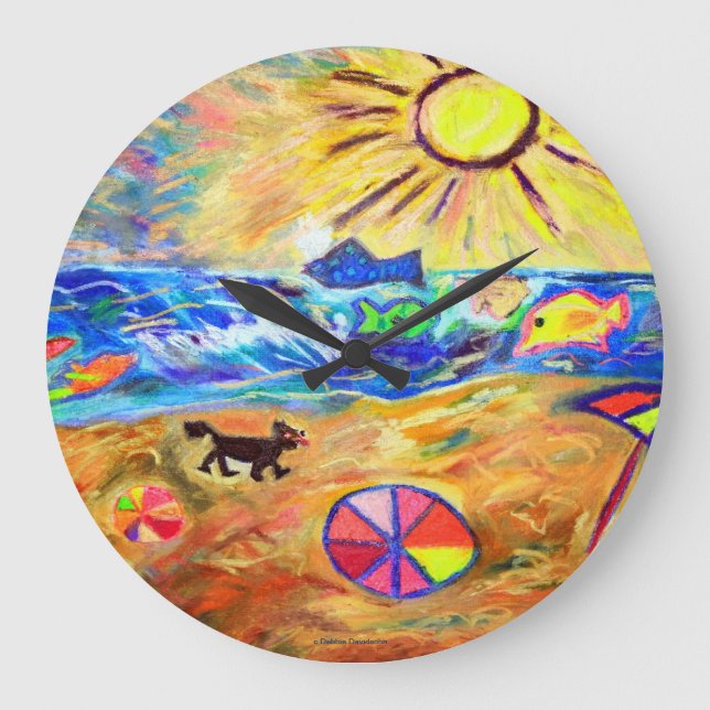 DESIGNER WALL CLOCK - OCEANVIEW - TOP GIFTS (Front)