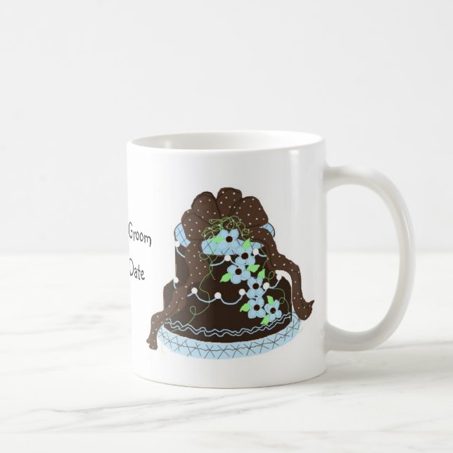Designer Wedding Cake Coffee Mug (Right)