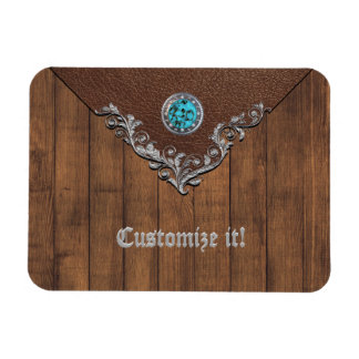 Designer Western (Flat) Business Card Magnets