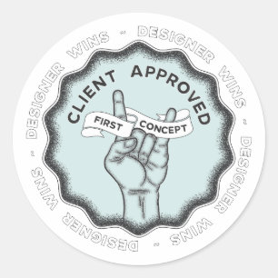 Designer Wins #1 Classic Round Sticker