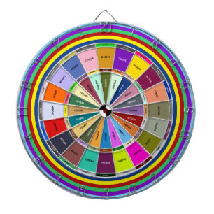 Designers Colour Hex Code Chooser Dartboard