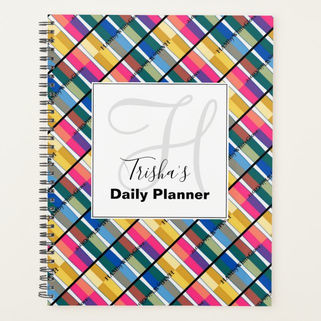 Designers Daily Planner with your name - HAMbWG (Front)