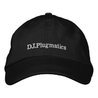 Designer's name embroidered hat