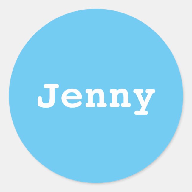 Designing a sticker with your name (Front)