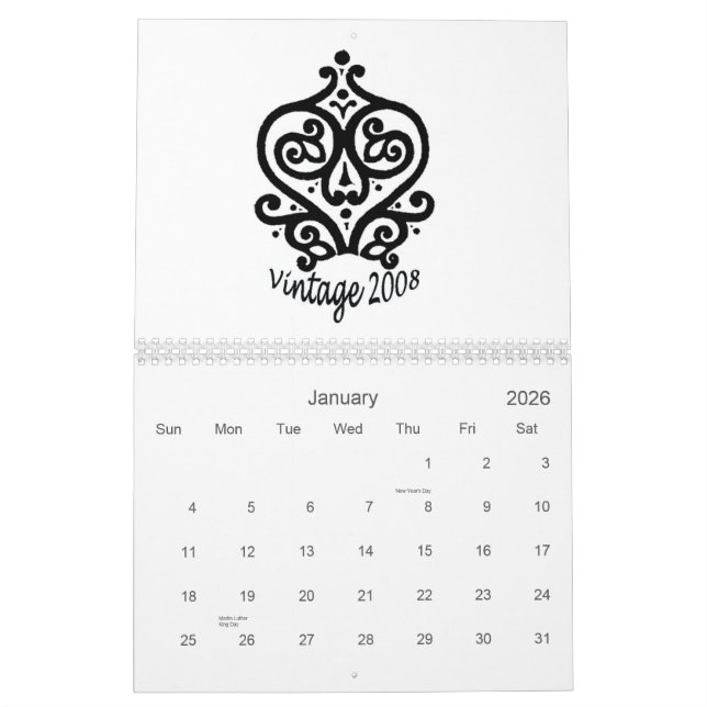 Designs 2008 Calendar (Jan 2026)