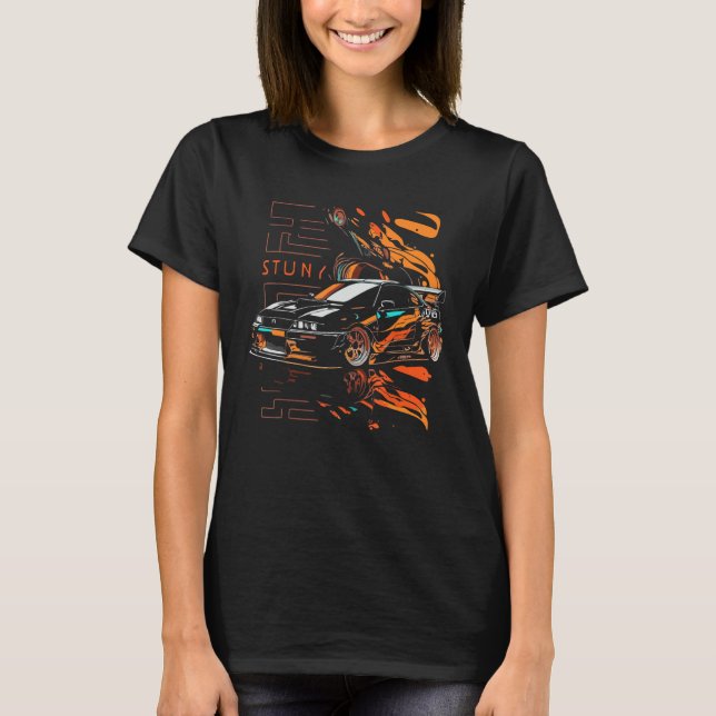 Designs and tuning sayings for Japanese car fans T-Shirt (Front)