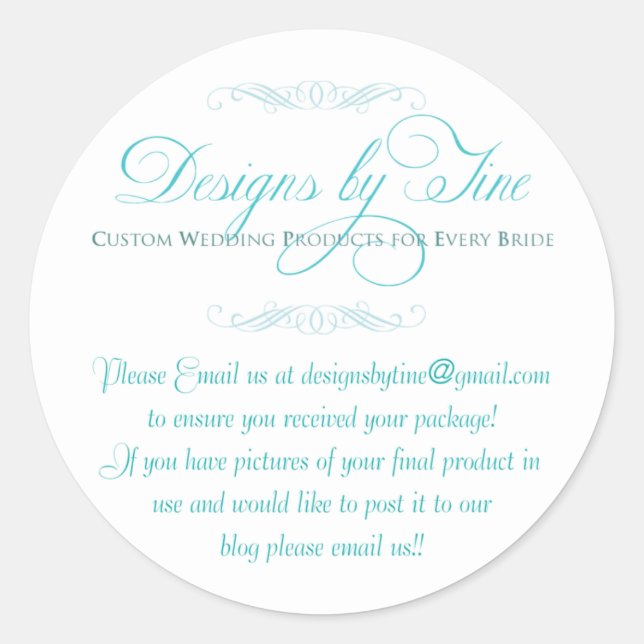 Designs by Tine Sticker (Front)