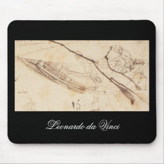 Designs for a Boat by Leonardo Da Vinci Mouse Mat