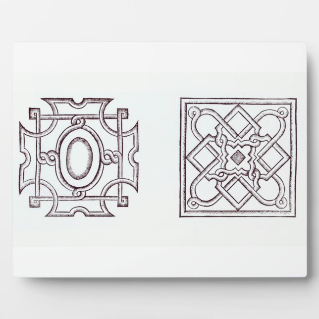 Designs for a knot garden, from 'The Country House Plaque (Front)