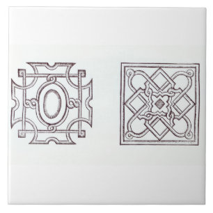 Designs for a knot garden, from 'The Country House Tile