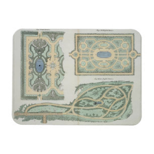 Designs for French, Old English and Modern English Magnet