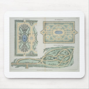 Designs for French, Old English and Modern English Mouse Mat