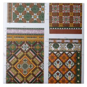 Designs for Majolica and Enamelled Tiles for Maw &