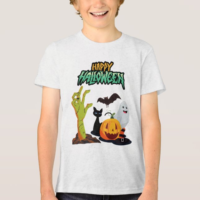 Designs Unique for Halloween Tri-Blend Shirt (Front)