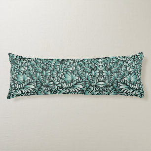 Desirable Fleur Pattern in Minty Green Body Cushion