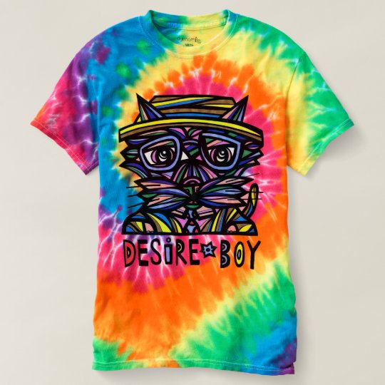 "Desire Boy" Women's Spiral Tie-Dye T-Shirt