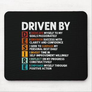 Desire Definition Motivational Quote Affirmations Mouse Mat