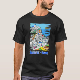 Desire Of Greece Souvenir Of A Trip To Santorini T-Shirt