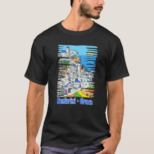 Desire Of Greece Souvenir Of A Trip To Santorini T-Shirt