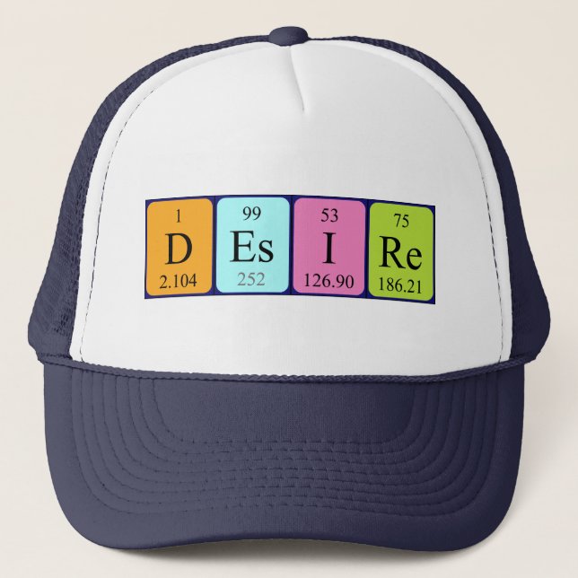 Desiré periodic table name hat (Front)