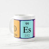 Desiré periodic table name mug (Front Left)