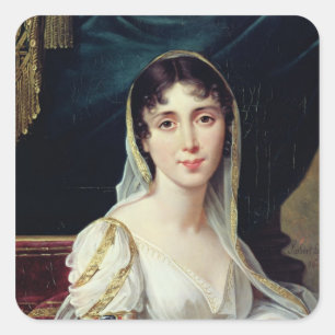 Desiree Clary  Queen of Sweden, 1807 Square Sticker