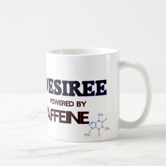 Desiree powered by caffeine coffee mug