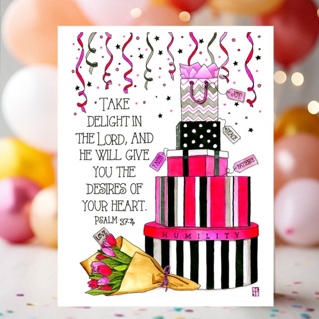 Desires of Your Heart Inspirational Postcard (Creator Uploaded)