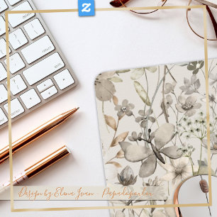 Desk cool - beige ivory beautiful decor mouse mat