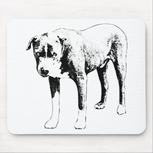 Desk Focus Pit Bull Mouse Mat