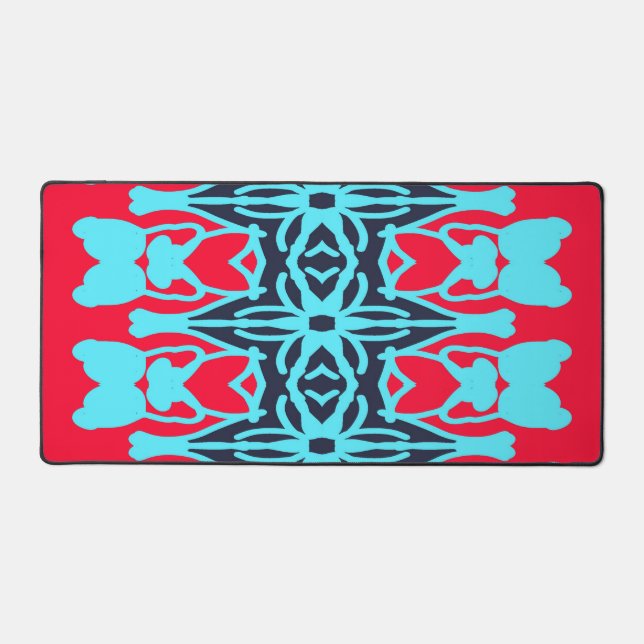 Desk Mat, a multi colour classic modern design Mat (Front)