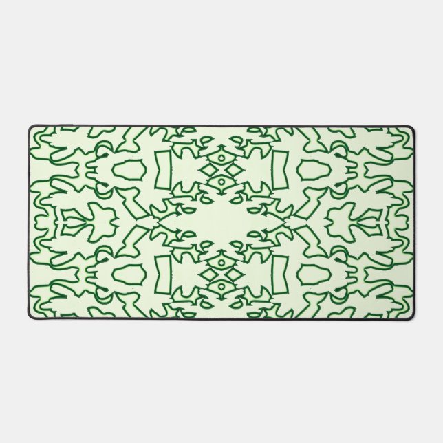 Desk Mat, An elegant green classic design  Desk Mat (Front)