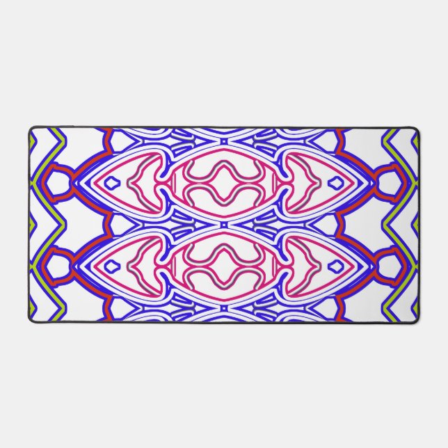 Desk Mat, An elegant multicolor seamless design  Desk Mat (Front)