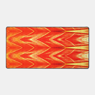 Desk Mat, An elegant red yellow classic design Mat