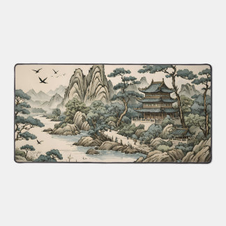 Desk Mat - Chinese Painting