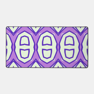 Desk Mat, Modern purple & white classic design  Mat