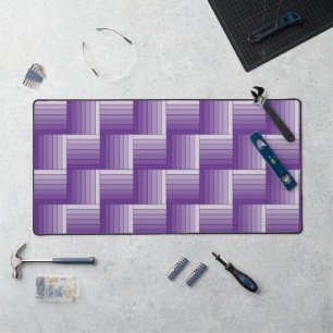 Desk Mat - Ombre Stripes in Your Choice of Colour