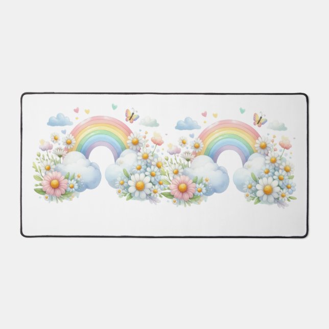 Desk Mat-Spring Floral Desk Pad (Front)